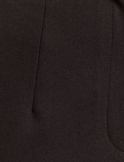 Pantalon carotte noir femme
