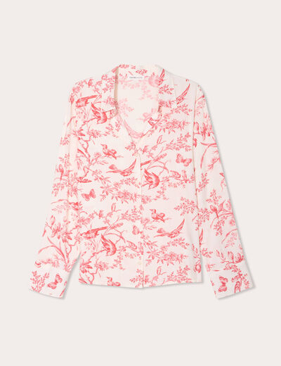 Chemise manches longues blanc femme