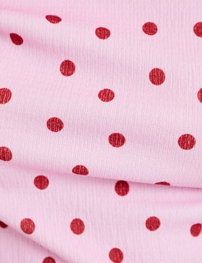 Top pliss&eacute; col bardot sans manches rose clair femme