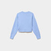 Gilet court nou&eacute; bleu ciel femme