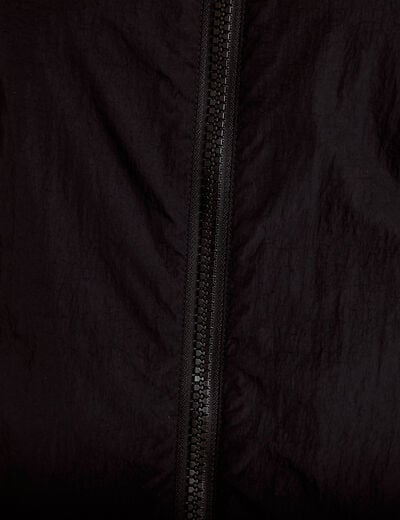 Veste r&eacute;versible effet polaire noir femme