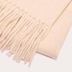 Foulard avec franges sable femme