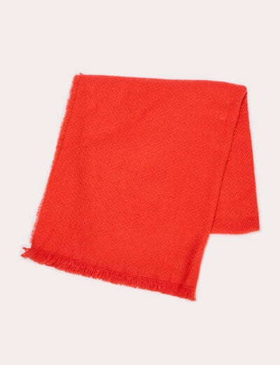 &Eacute;charpe orange fonc&eacute; femme