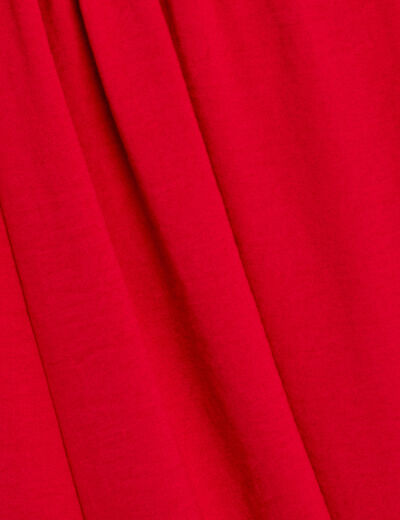 Robe longue évasée rouge femme