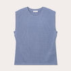 Débardeur sans manches bleu gris femme