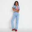 Combinaison pantalon en jean denim triple stone femme