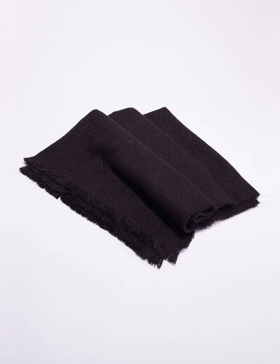 Écharpe noir femme