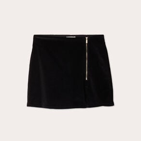 jupe short moulante velours noir femme Jupe-short moulante velours noir femme