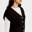 Gilet sans manches noir femme