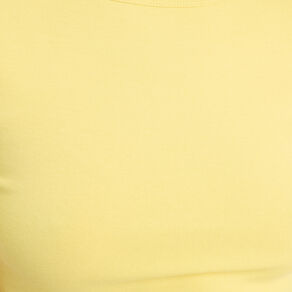 T-shirt manches courtes jaune femme