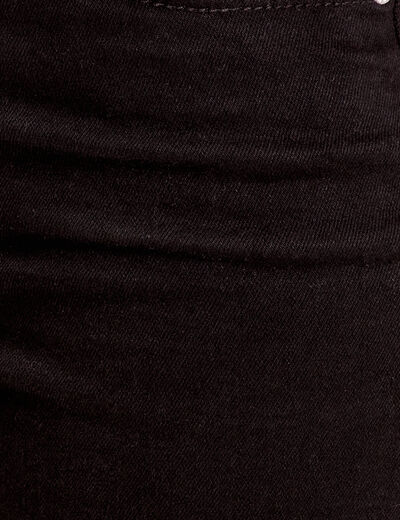 Jeans bootcut denim noir femme