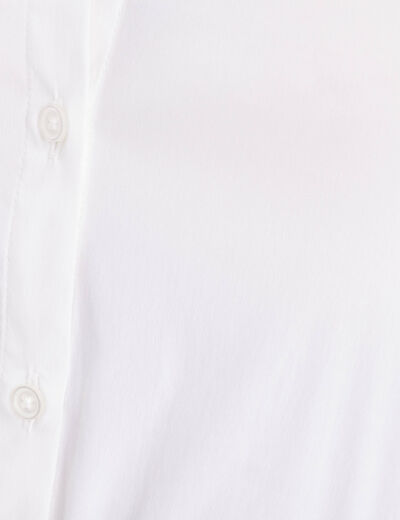 Chemise manches longues ecru femme