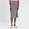 Jupe longue droite noir femme