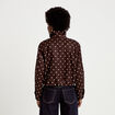 Veste oversize manches longues marron chocolat femme