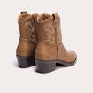 Bottines western marron clair femme