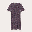 Robe ajust&eacute;e d&eacute;tail col noir femme