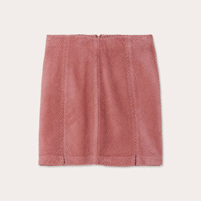 jupe trapeze en velours vieux rose femme Jupe trapèze en velours vieux rose femme