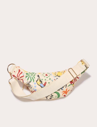 Sac banane blanc femme