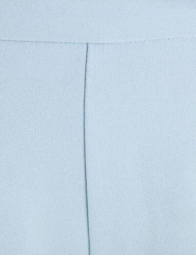 Pantalon large pinces bleu clair femme
