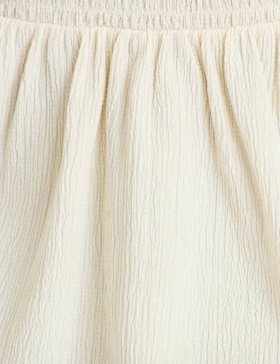 D&eacute;bardeur d&eacute;tail crochet ecru femme