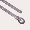 Ceinture avec strass noir femme