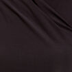 Blouse satin drapé noir femme