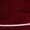 Pull 2-en-1 col en V rouge foncé femme