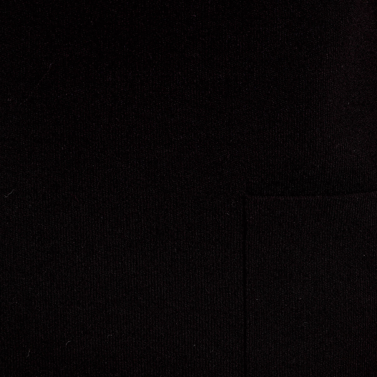Robe manches longues col montant noir femme