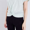 T shirt manches courtes vert clair femme