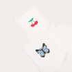 Lot 2 paires chaussettes ecru femme