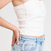 Bustier cintré sans manches ecru femme
