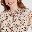 Blouse manches longues blanc femme