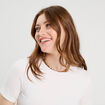 T-shirt cropped blanc femme