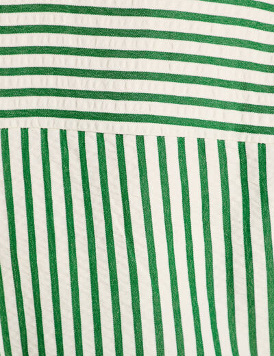 Chemise manches longues vert fluo femme