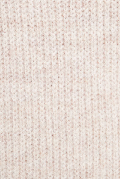 Robe pull droite col montant sable femme
