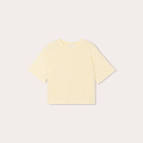 t shirt manches courtes jaune clair femme T-shirt manches courtes jaune clair femme