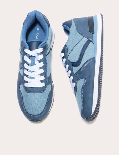 Sneakers plates denim stone femme
