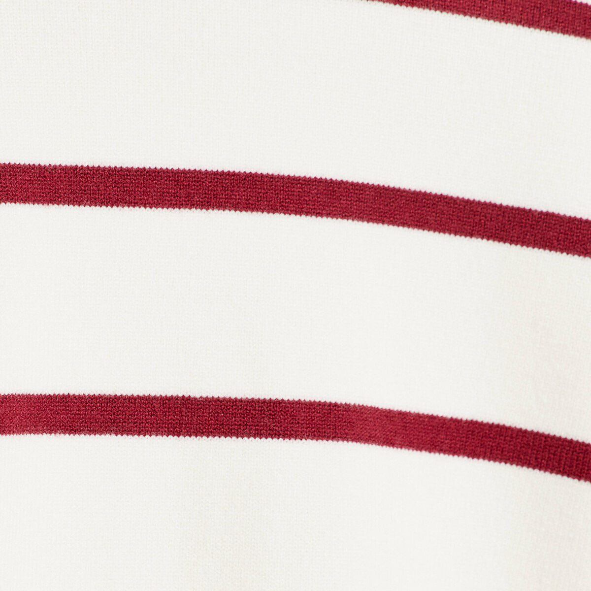Pull avec petit noeud rouge foncé femme