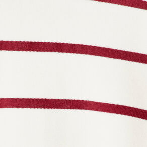 Pull avec petit noeud rouge foncé femme