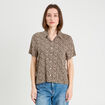 Chemise manches courtes ecru femme