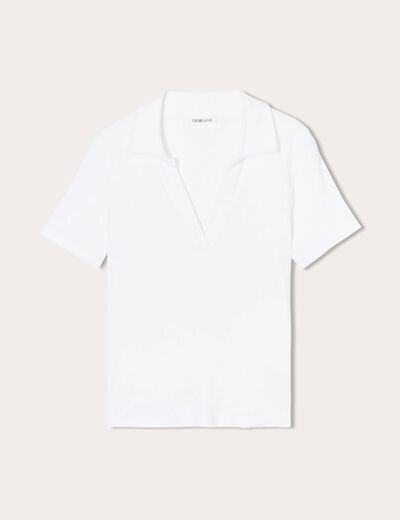 T-shirt manches courtes ecru femme