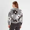 Pull manches longues gris clair femme