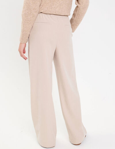 Pantalon large fluide sable femme
