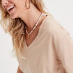 T-shirt manches courtes sable femme