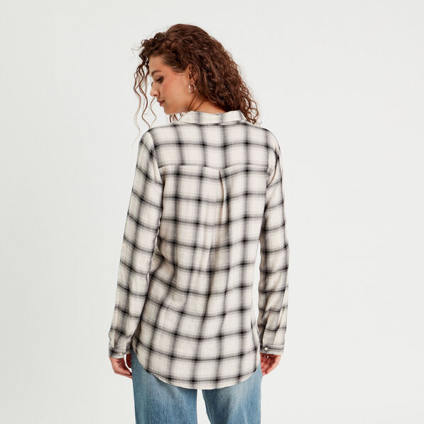 chemise manches longues ecru femme Chemise manches longues ecru femme