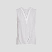 Blouse sans manches blanc femme