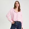 Chemise manches longues rose femme