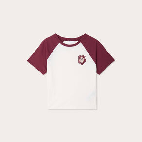 T-shirt manches courtes ecru femme