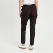 Pantalon cigarette ceinturé noir femme