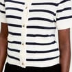 Gilet manches courtes blanc femme